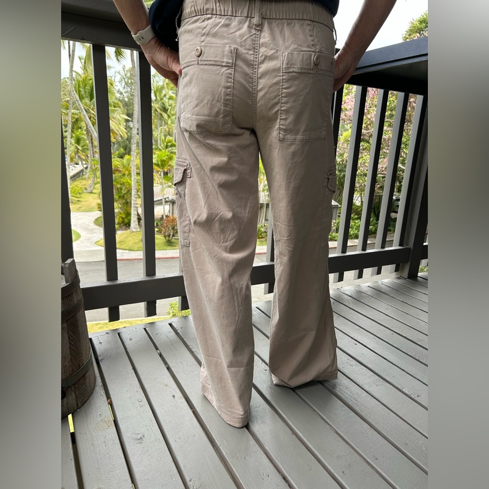 American Eagle Outfitters Women's Beige Cargo Pants